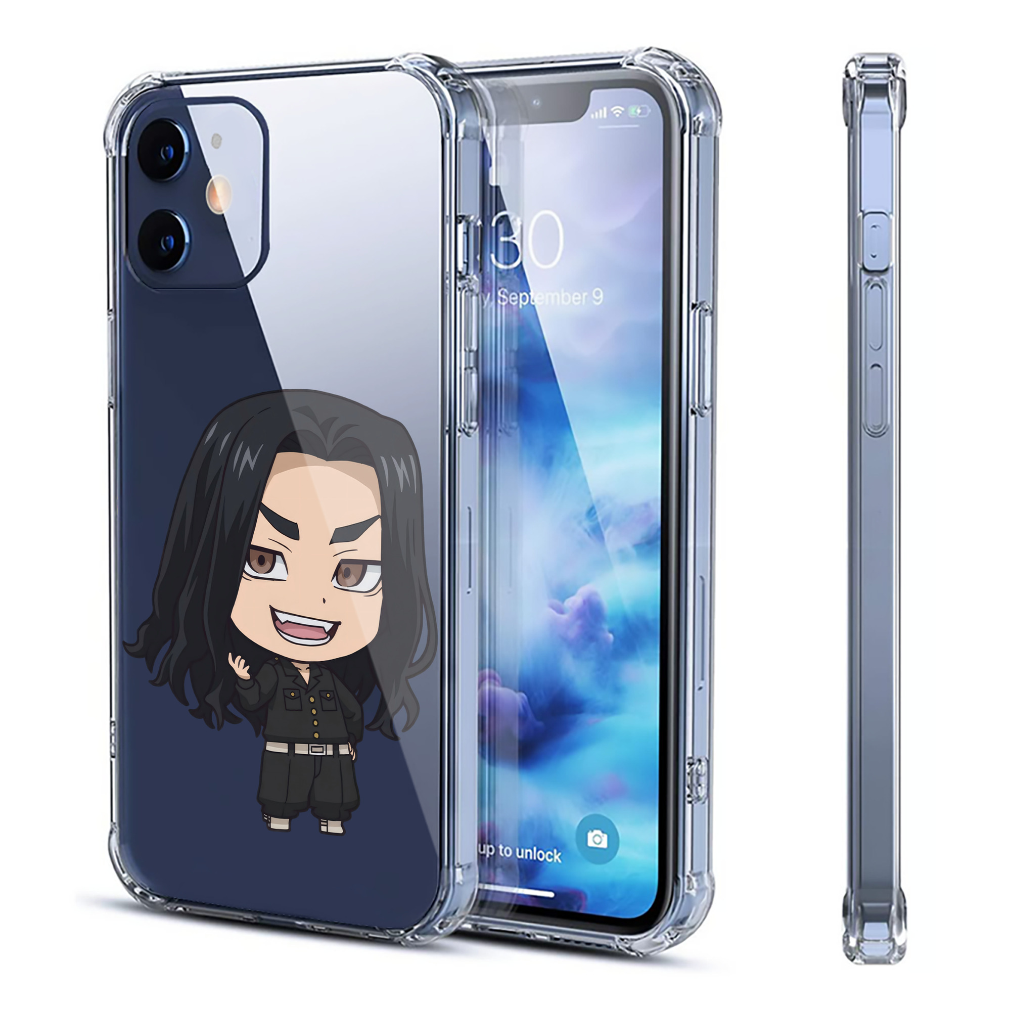 （画像用） 東京リベンジャーズ Tokyo Revengers 【iPhone 12シリーズ対応】透明スマホケース（クリアソフトケース）